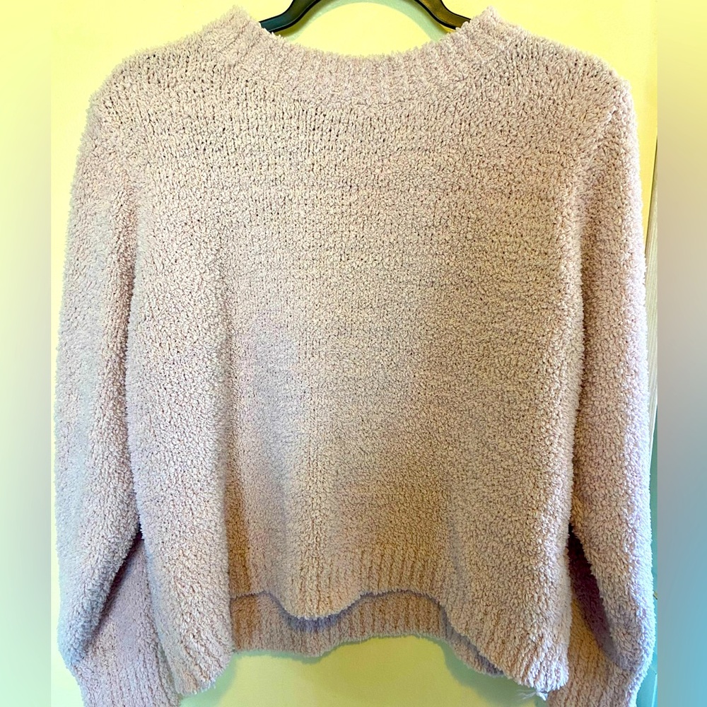 Fuzzy light pink sweater